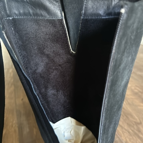 Eric Michael Tall Zip-Up Suede Black Boots, Size EU36 - Picture 10 of 10